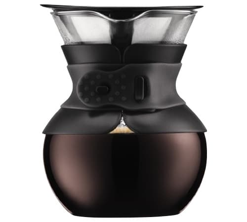 Cafetière manuelle Bodum avec filtre Pour Over noire - 4 tasses/50cl
