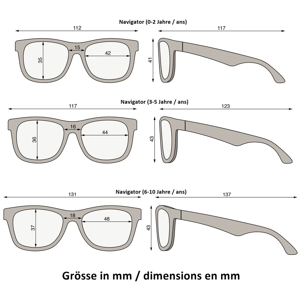 BabiatorsBabiators   Original Navigator Sonnenbrille jet black 3-5 Jahre