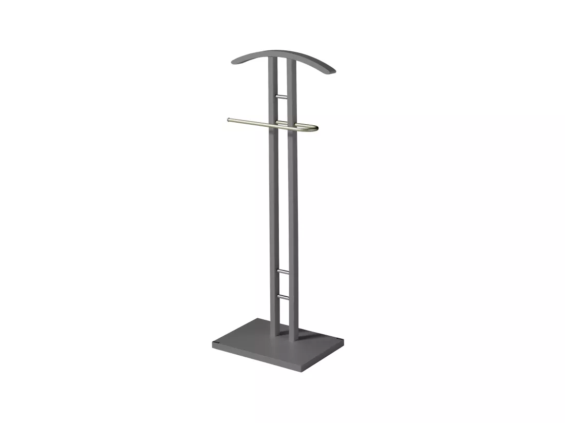 Valet de nuit - H111cm x L46cm x P28cm - hêtre massif gris - Chicago