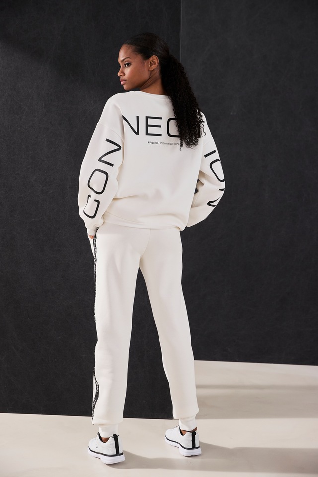 French Connection Sweathose  mit seitlichen Kontraststreifen und Logodruck