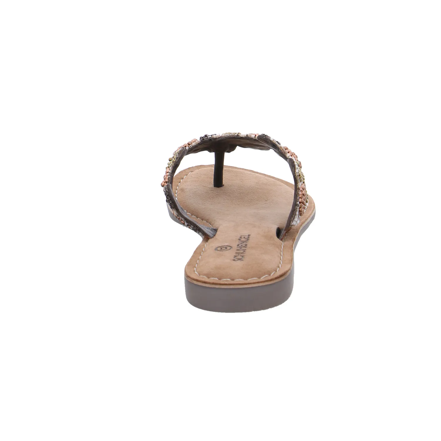 SCHUHENGEL Zehentrenner-FlipFlop Braun Leder