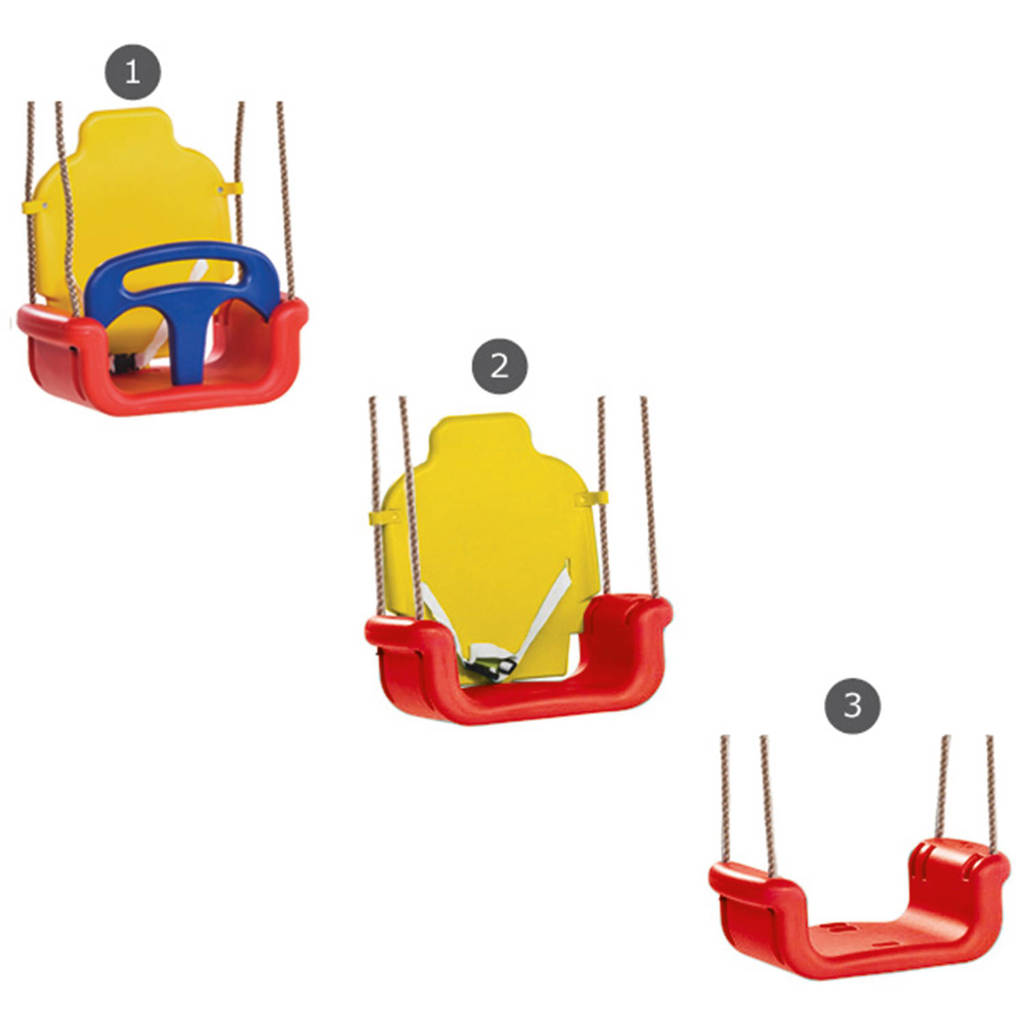 Baby schommelzitje groeimodel (rood/geel)