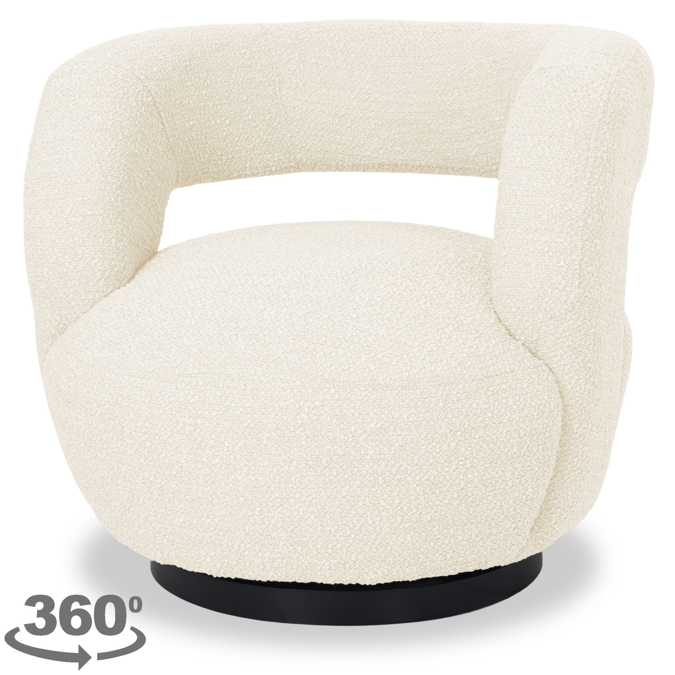Draaifauteuil 95800 Sharon B82 x D82 x H76 cm