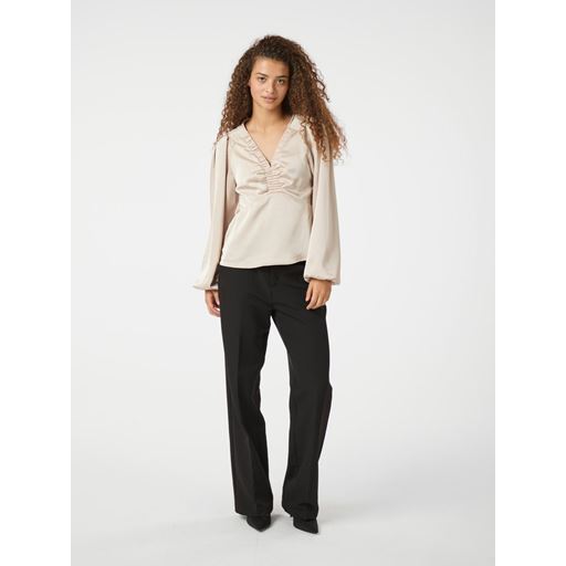 Neo Noir Istana Heavy Sateen Bluse, Champagne, 42