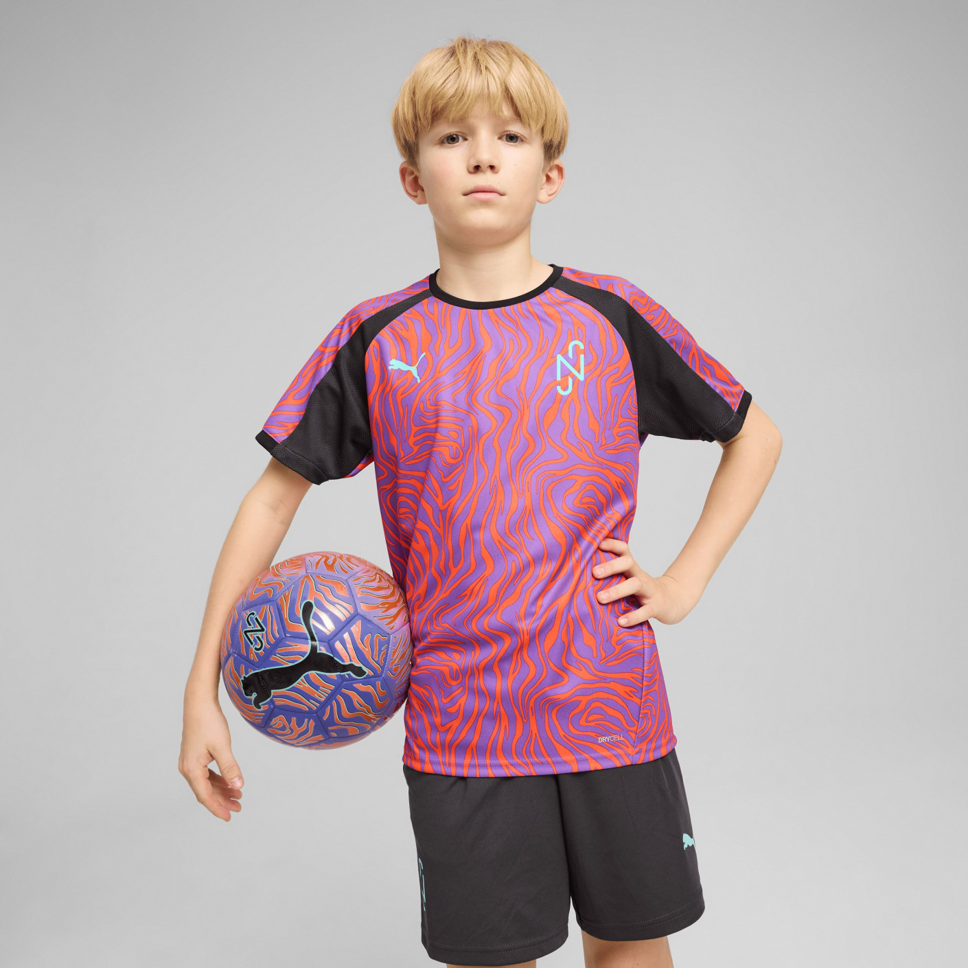 PUMA Neymar Jr. Creativity Trainingsset Kids Paars Oranje Zwart