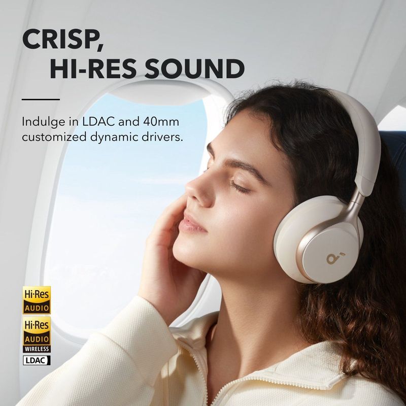 Soundcore - Space One - Draadloze Over-ear Koptelefoon - Wit - Bluetooth 5.3