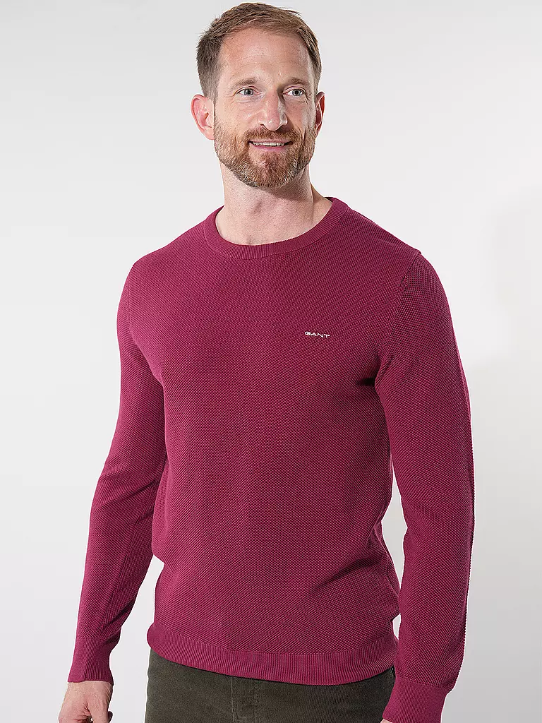GANT Pullover dunkelrot