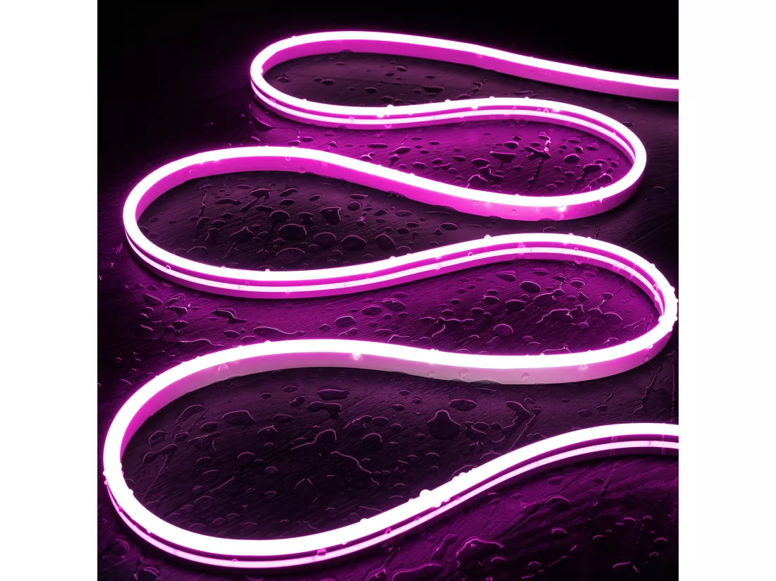 Bobine Gaine Néon LED 24V DC NFLEX6 FreeCut 50 Mètres IP65 Rose
