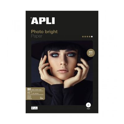 Apli Paper - Papier photo brillant - A3 - 200 g/m² - 50 feuilles