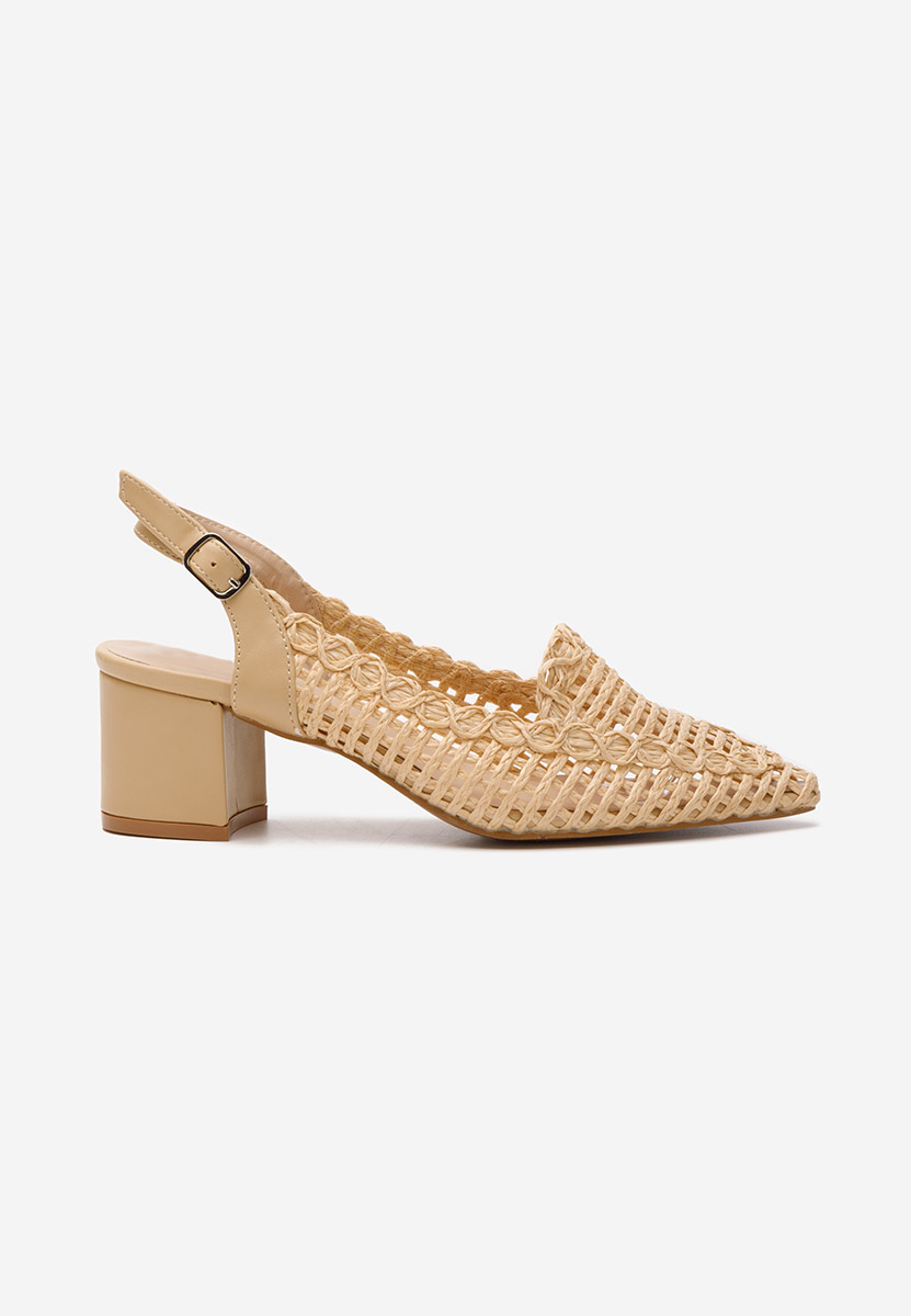 Chaussures slingback beige Tosena
