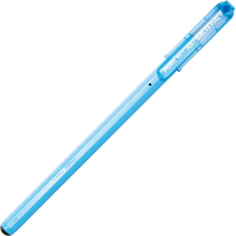 Stylo bille Pentel antibactérien BK77 Antibactérial pointe 0,7 mm - écriture moyenne