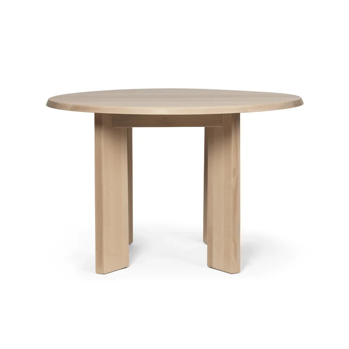 Ferm Living - Tarn Esstisch, 115 cm, Buche weiss geölt