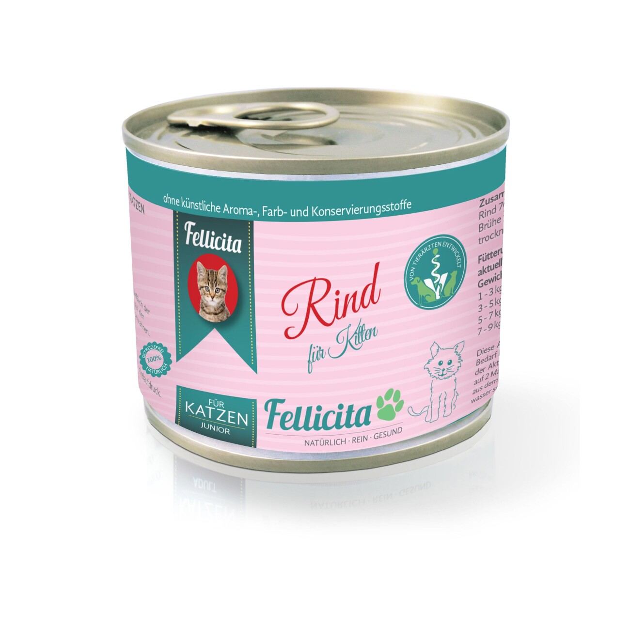 Fellicita Rind pur für Kitten 6x 200g