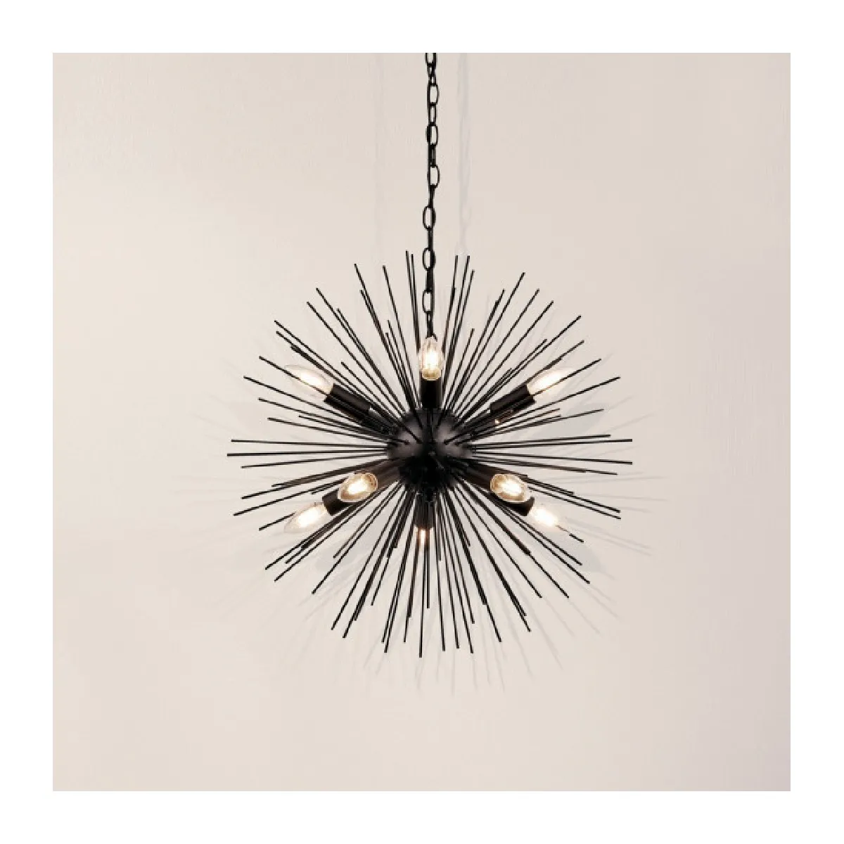 Searchlight Sputnik - Suspension Noir Mat 10 Ampoules