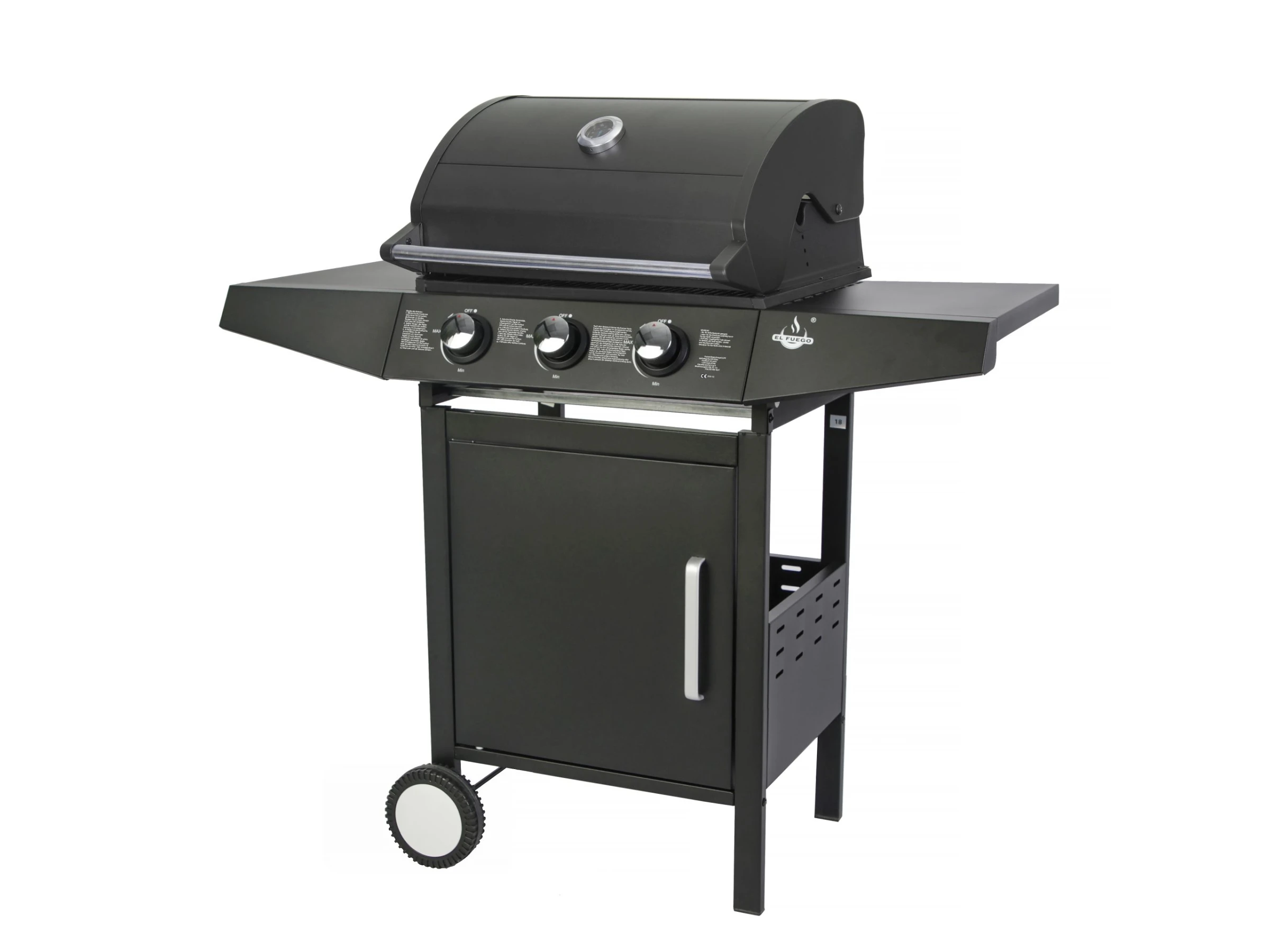 El Fuego Gasgrill San Angelo 3 Brenner ca. 109,6 x 110,5 x 53 cm