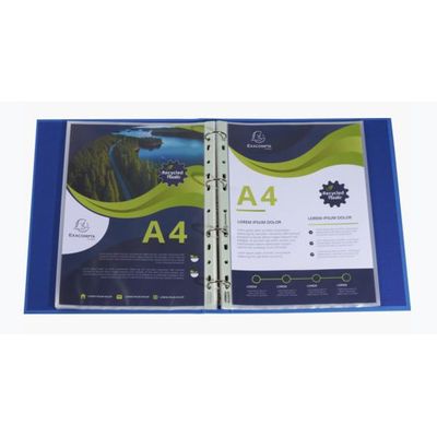 Exacompta Forever Opak - pochette perforée - pour A4 - crystal translucide (pack de 100)