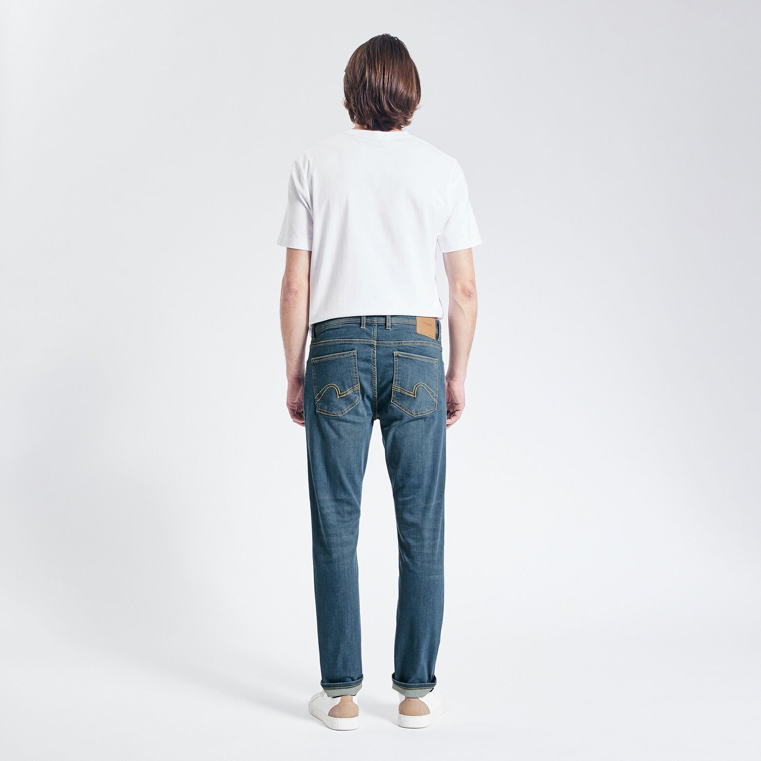 Jean slim urbanflex 4 longueurs Bleu