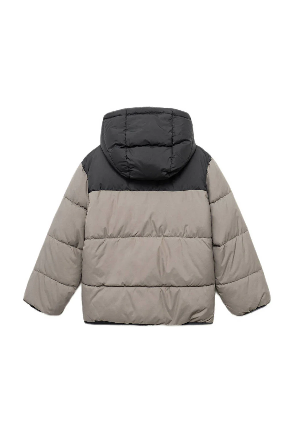 Mango Kids gewatteerde jas grijs
