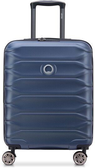 Delsey Paris Meteor 4 wielen Cabinewagen 55 cm met uitbreidingsplooi  blauw
