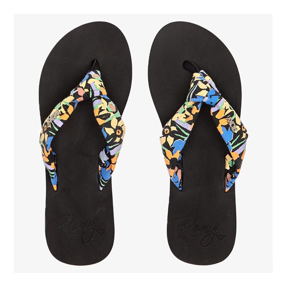 Roxy PAIA IV - Tongs Femme black print