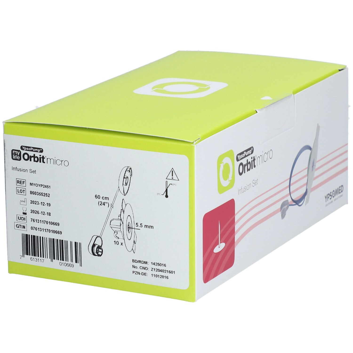 mylife™ YpsoPump® ® Orbit®micro 5,5 mm/60 cm (24”)