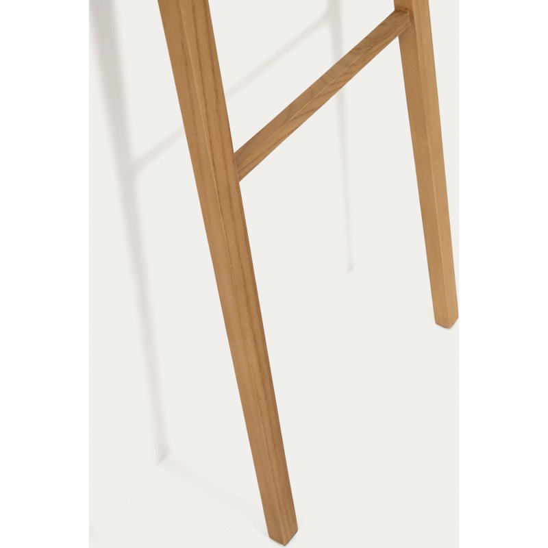 Porte-serviettes Uliana en bois de teck massif finition naturelle 50 x 160 cm