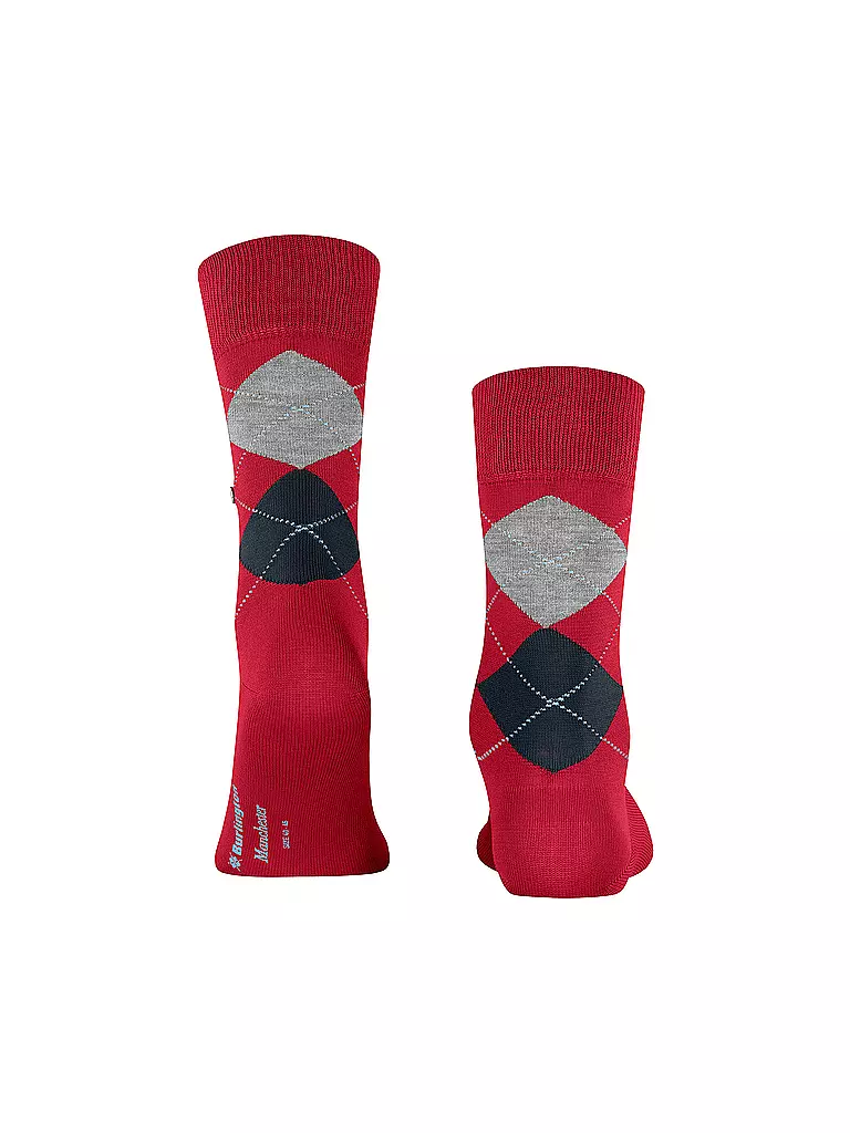 BURLINGTON Herren Socken 40-46 MANCHESTER passion rot