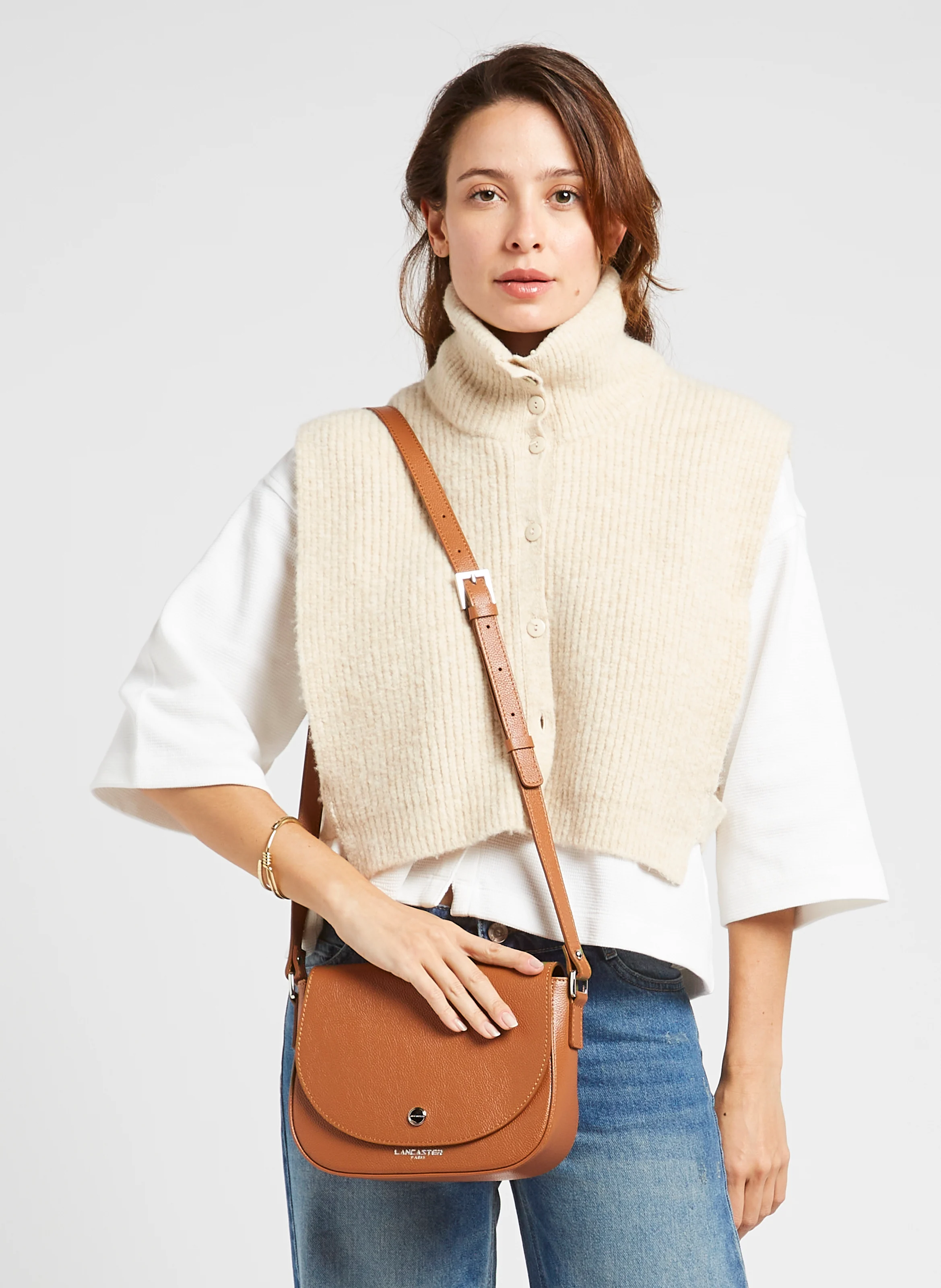 BAO - Sac bandoulière en cuir | Marron
