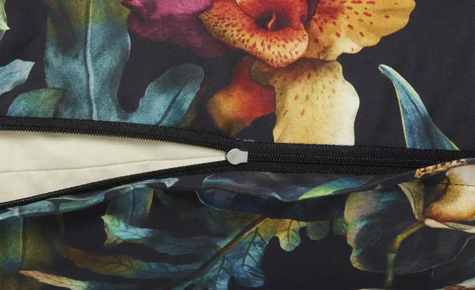 indigo Mako-Satin Bettwäsche Holiday 135x200 cm, 80x80 cm