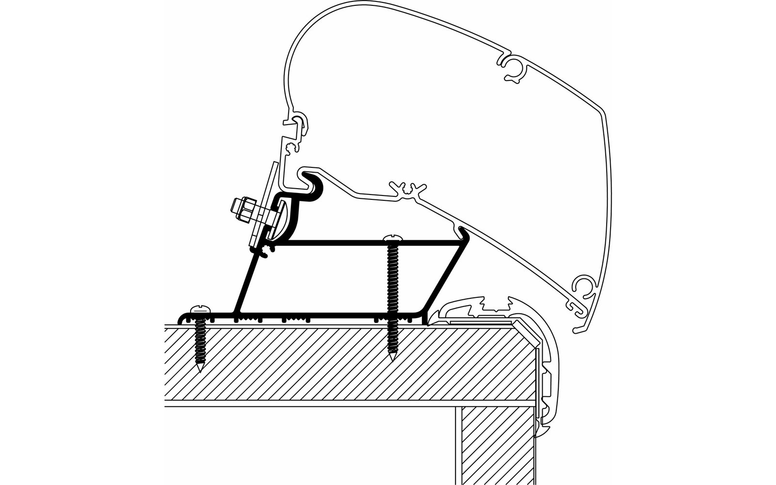 Thule Markisenadapter Malibu Roof 3,5 m