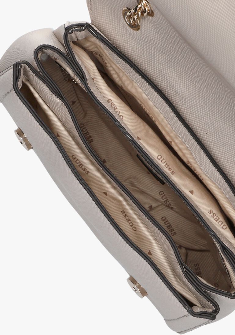 GUESS taupe guess schoudertas noelle convertible xbody flap