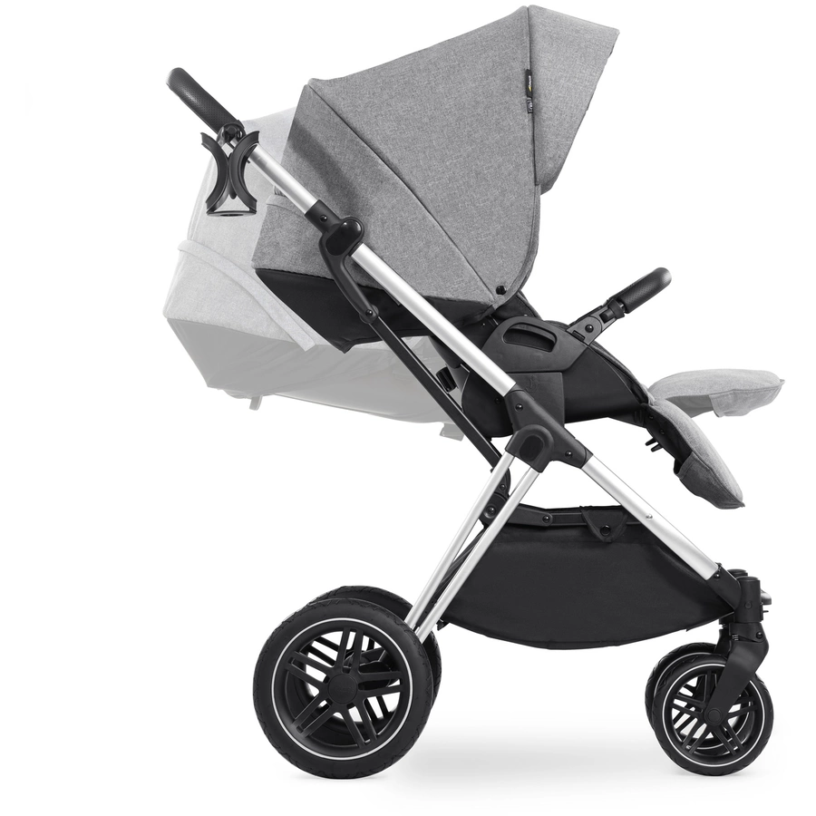 hauck Kinderwagen Vision X Set Silver Melange Grey