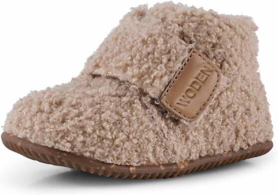 Woden Kim Teddy Babyschoenen Babyslofjes Beige