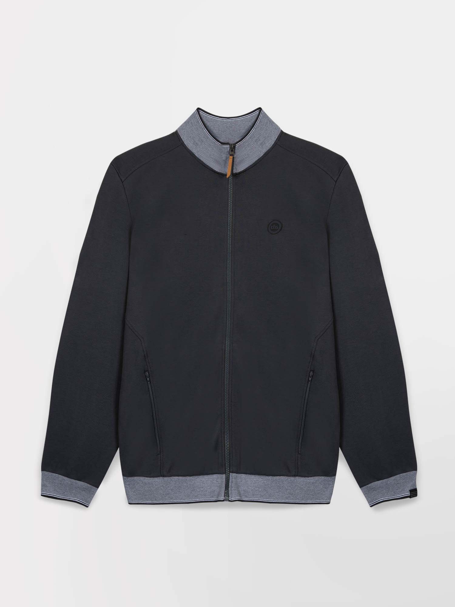 Gilet Zippé Homme Confort Noir