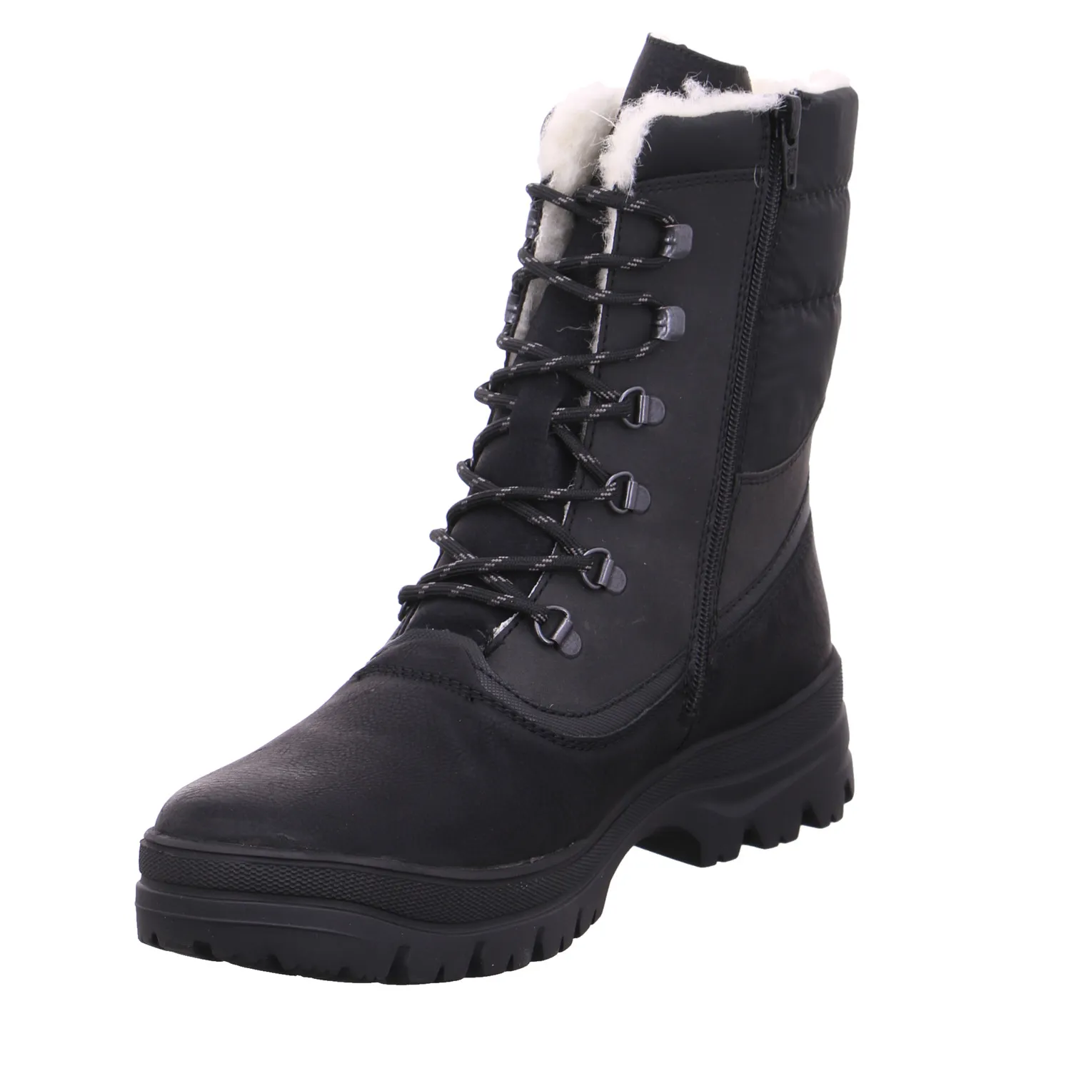 RIEKER Snowboots Schwarz Synthetik