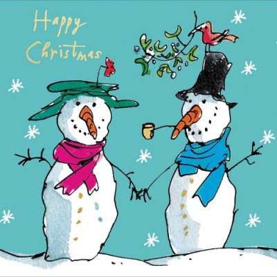Quentin Happy Christmas Snowmen Card