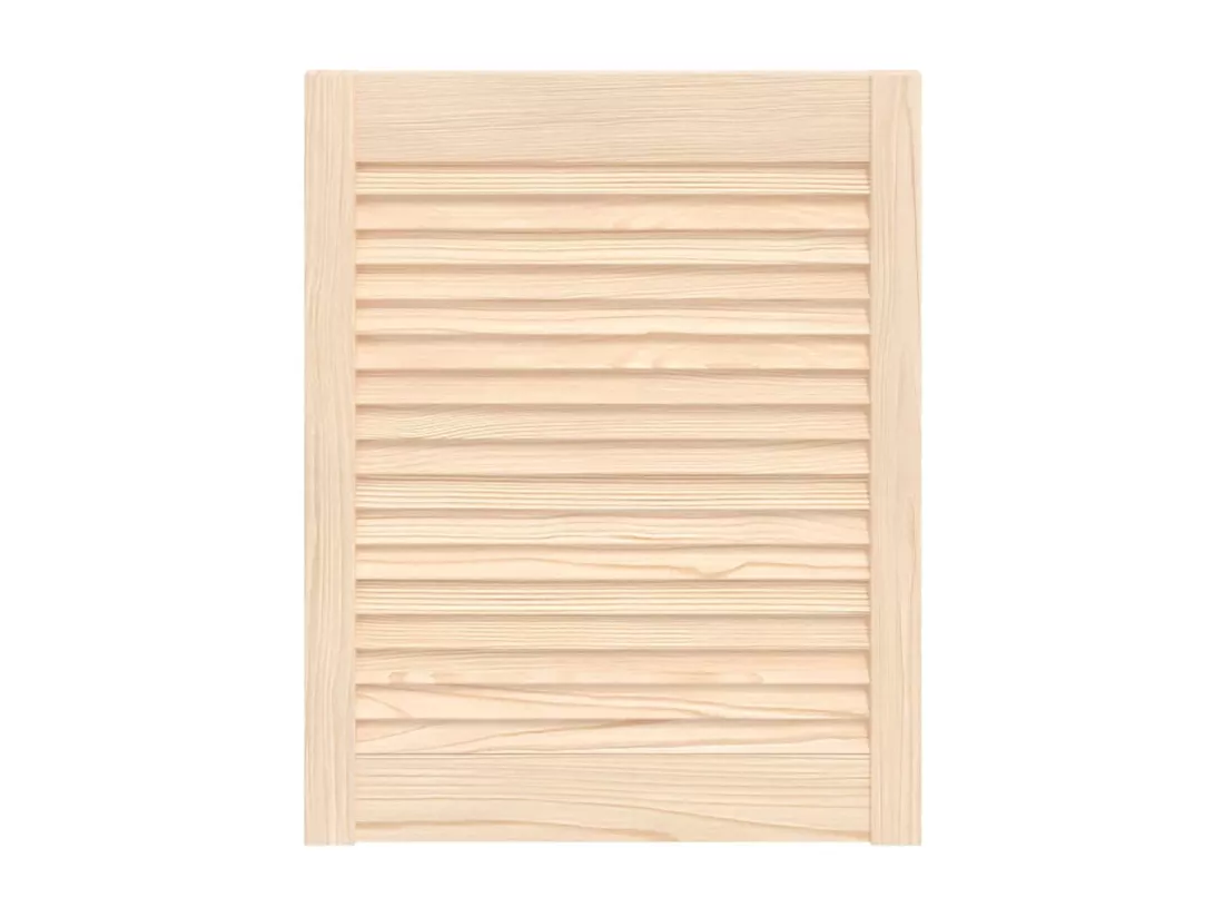 Porte d'armoire à persiennes 61,5x49,4 cm bois de pin massif