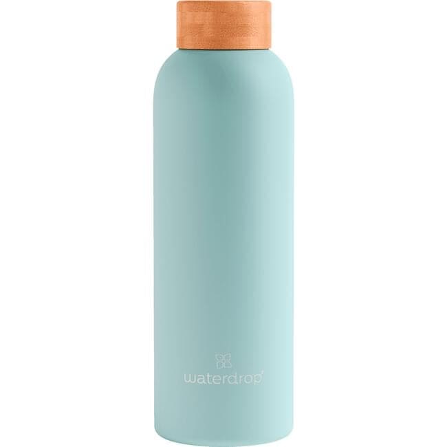 Waterdrop Thermo Steel RVS Drinkfles Pastel Turqoise 600 ML