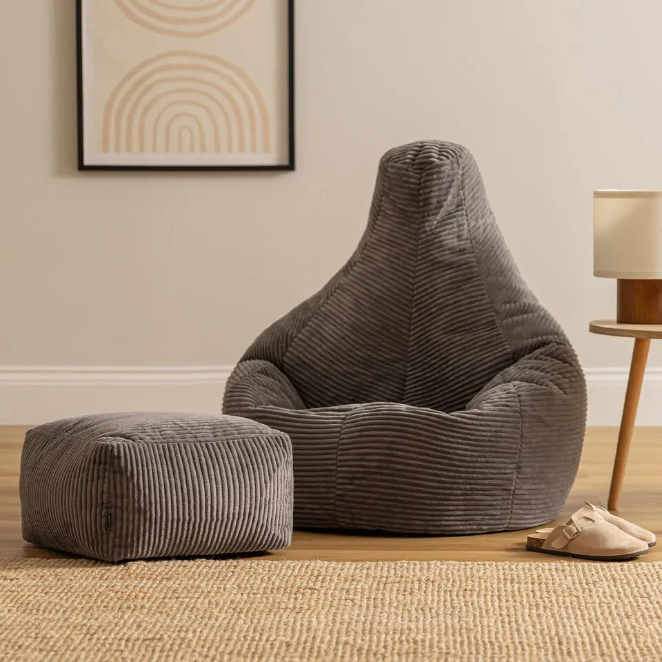 icon Zitzak en Poef Dalton - Corduroy Zitzak - Houtskool
