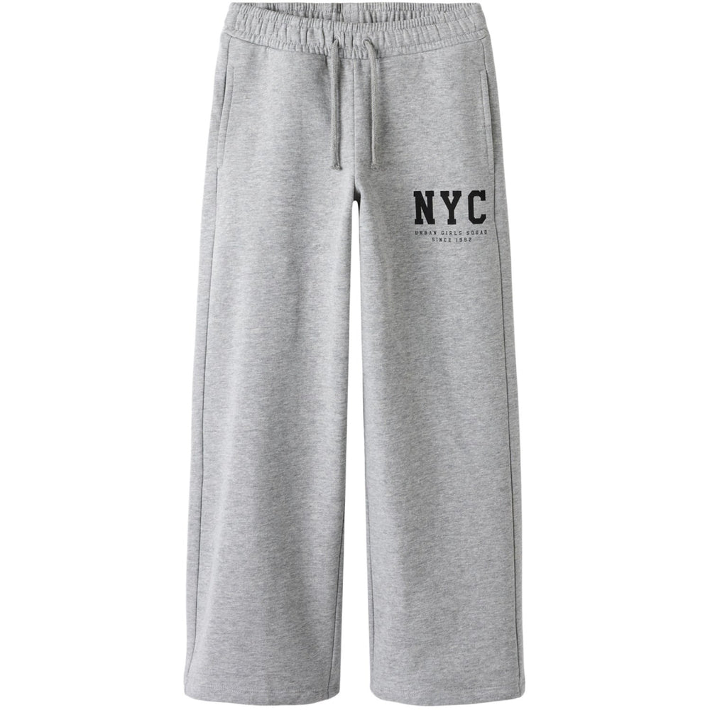Køb Name It Grey Melange Nkfbelisso Wide Sweat Bukser Unb