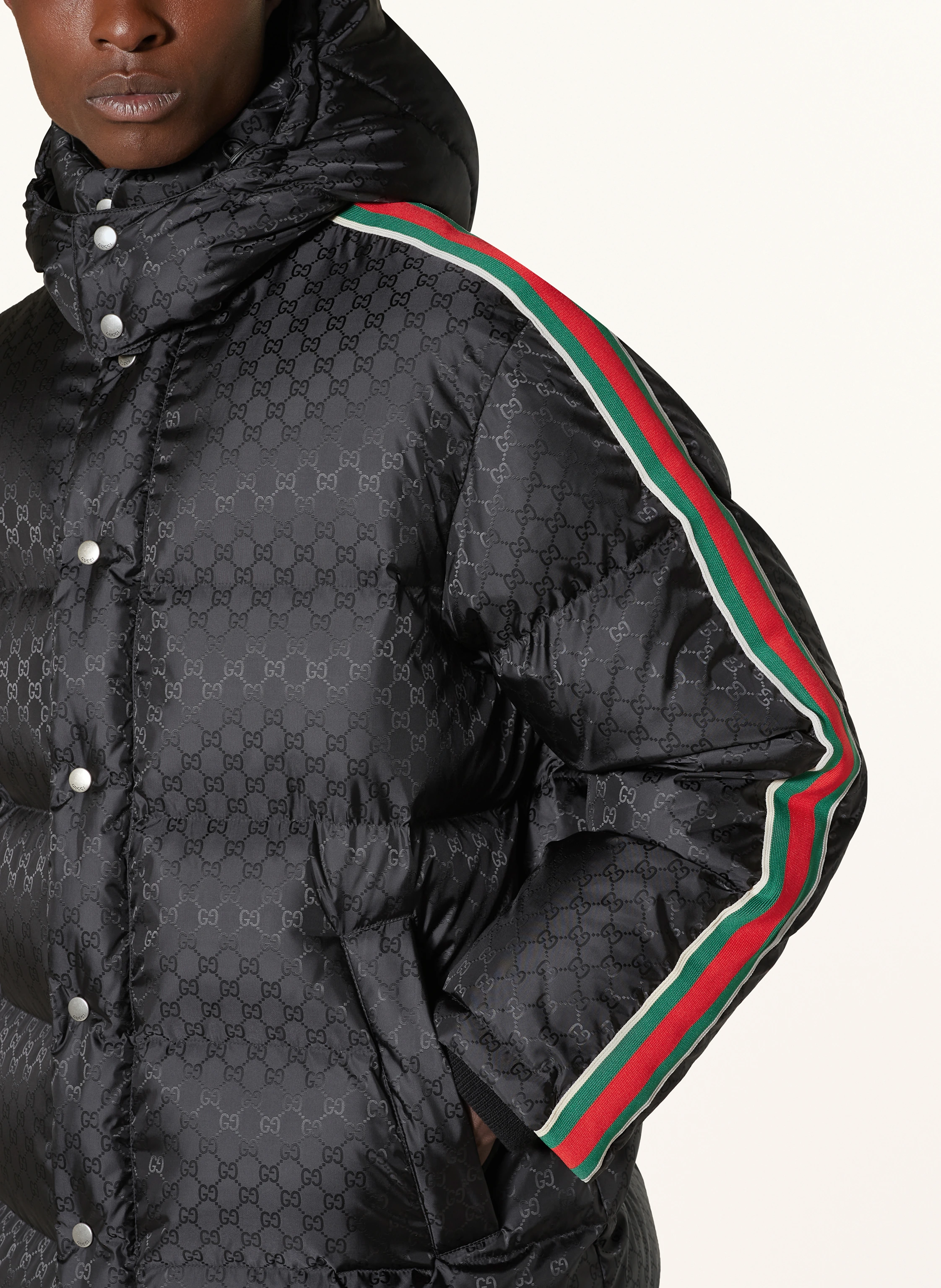 GUCCI Daunenjacke mit Galonstreifen