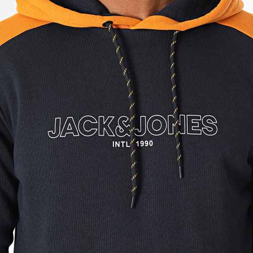 Sweat Capuche Anker Bleu Marine Orange