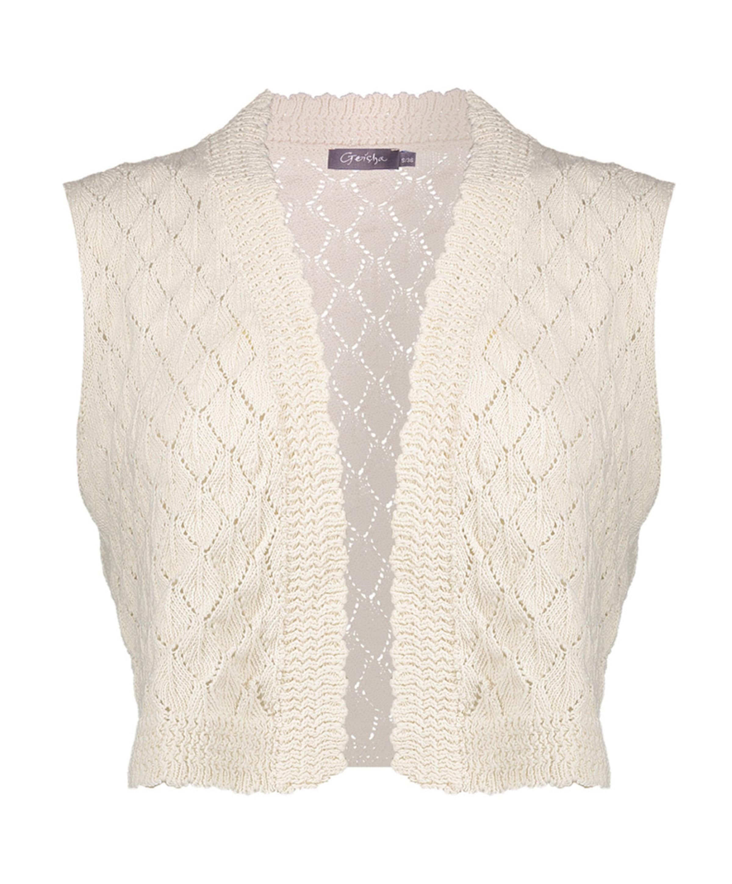 Geisha Dames gilet ecru