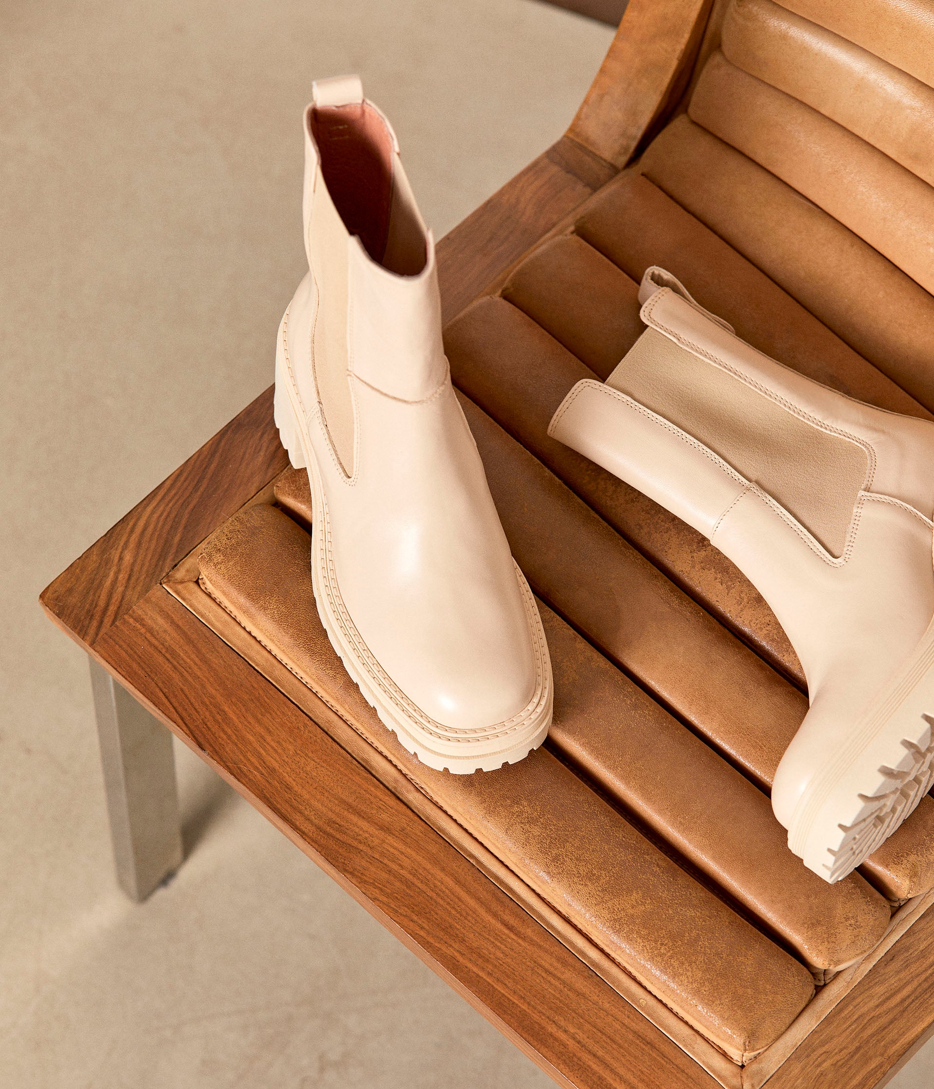 Boots beiges Alix