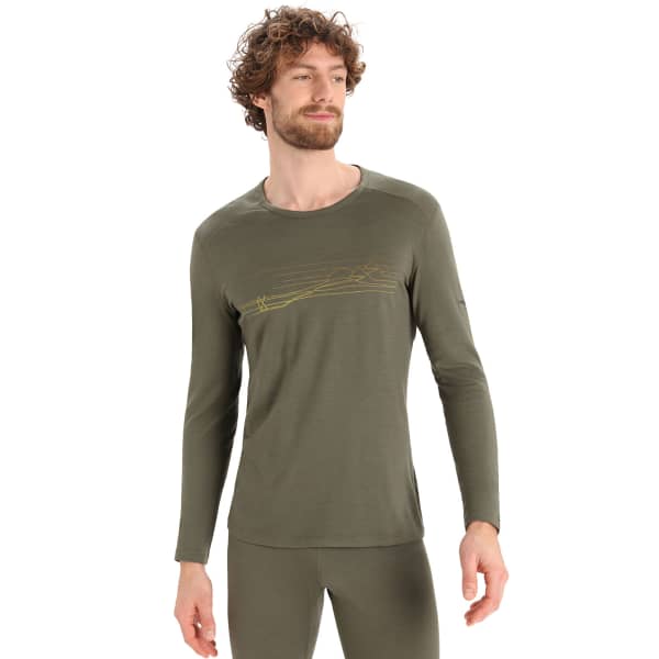 T-shirt thermique ICEBREAKER 200 OASIS LS CREWE SKI M LODEN