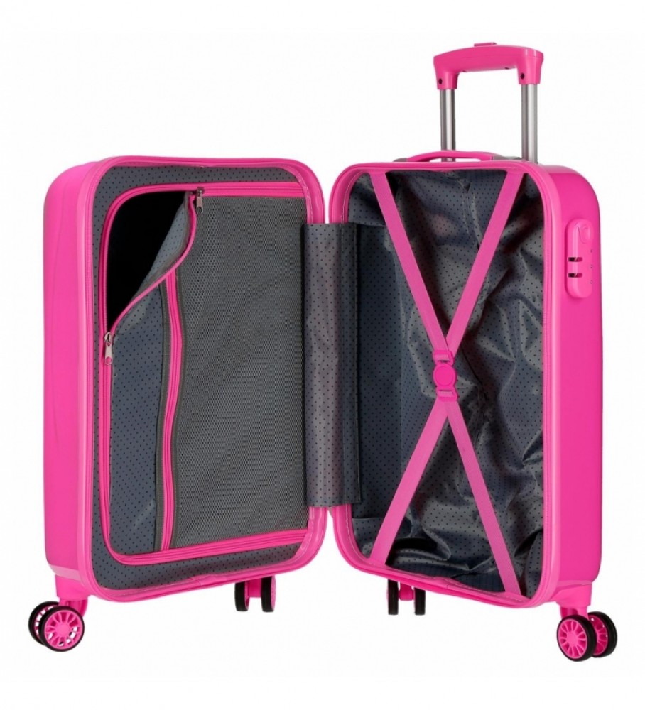 Joumma Bags Maleta de Cabina Brincalhão rgida fucsia -38x55x20cm-