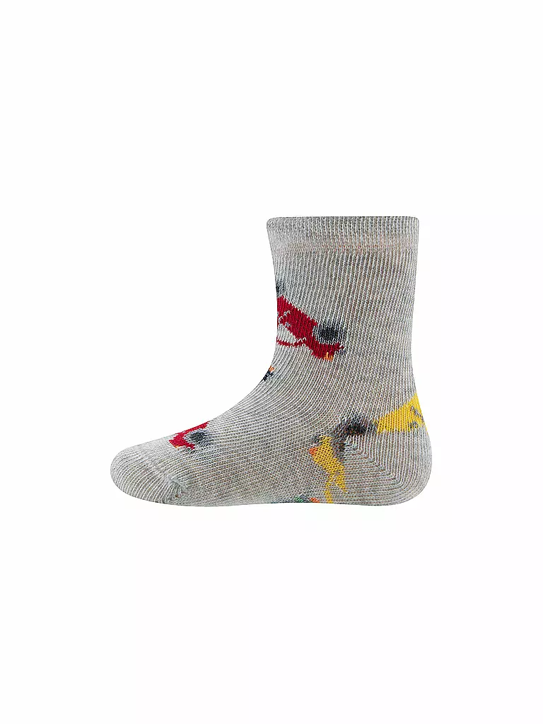 EWERS Baby Socken 2er Pkg grau mele hellgrau