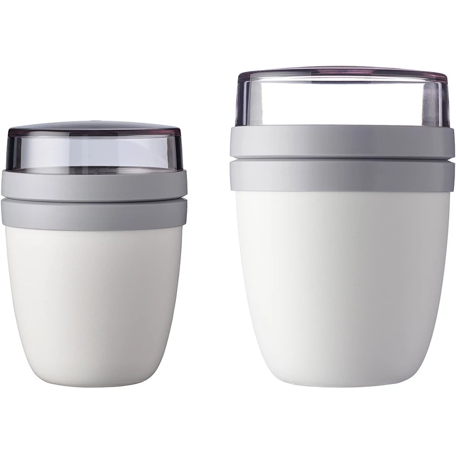 Mepal Lunchpot mini + regular Ellipse 2er Set weiß