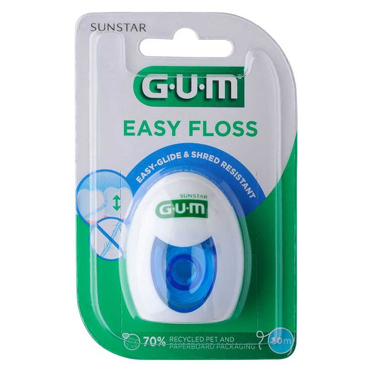 GUM Easy Floss Zahnseide gewach.30 m Ptfe Zahnband, 1 St