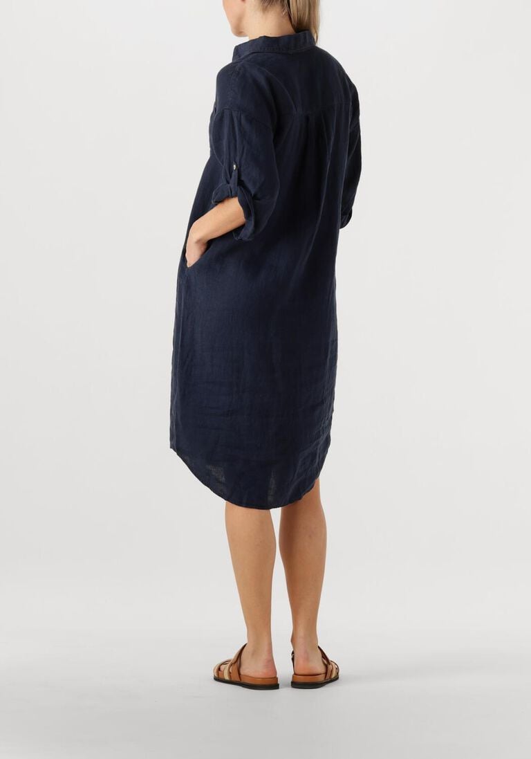 donkerblauwe bellamy midi jurk fay